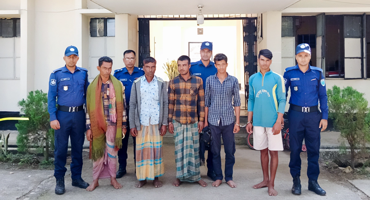 তাহিরপুরে পুলিশ অভিযান